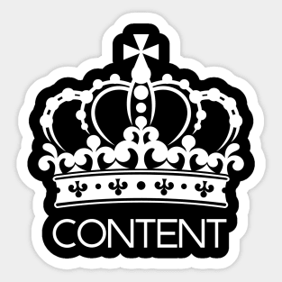 Content is King Sticker